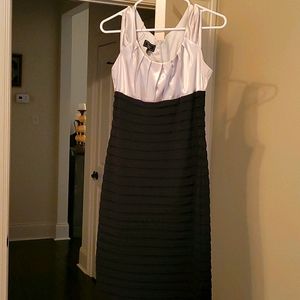 BLACK AND GOLD DRESS